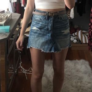 American Eagle High Rise Denim Skirt